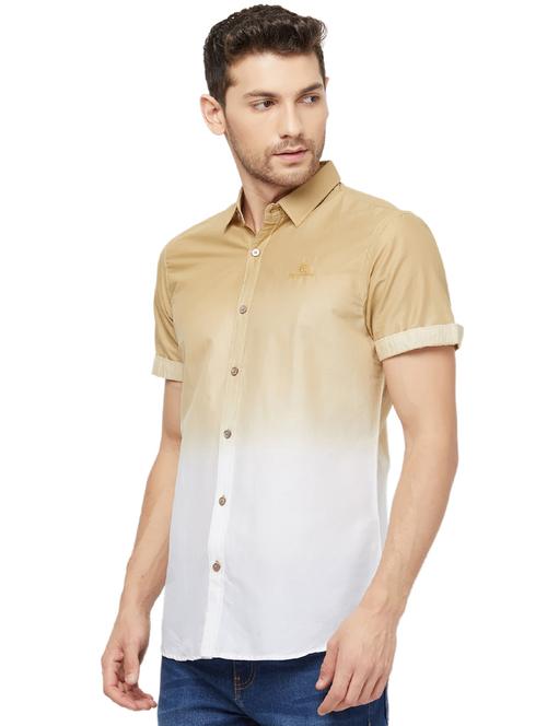 beige ombre casual shirt - 16960050 - Standard Image - 1