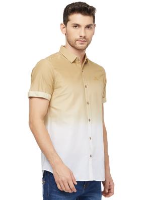 beige ombre casual shirt - 16960050 - Standard Image - 2