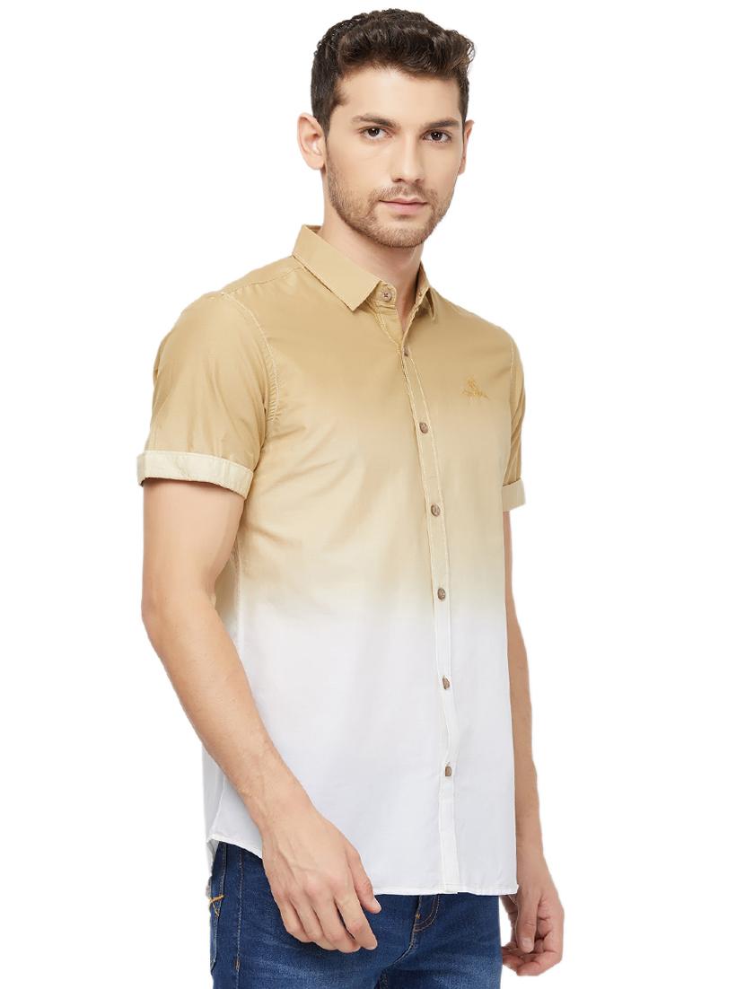 beige ombre casual shirt - 16960050 - Zoom Image - 2
