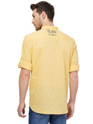 yellow printed casual shirt - 16960062 - Standard Image - 3