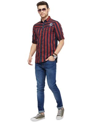 red striped casual shirt - 16960068 - Standard Image - 4