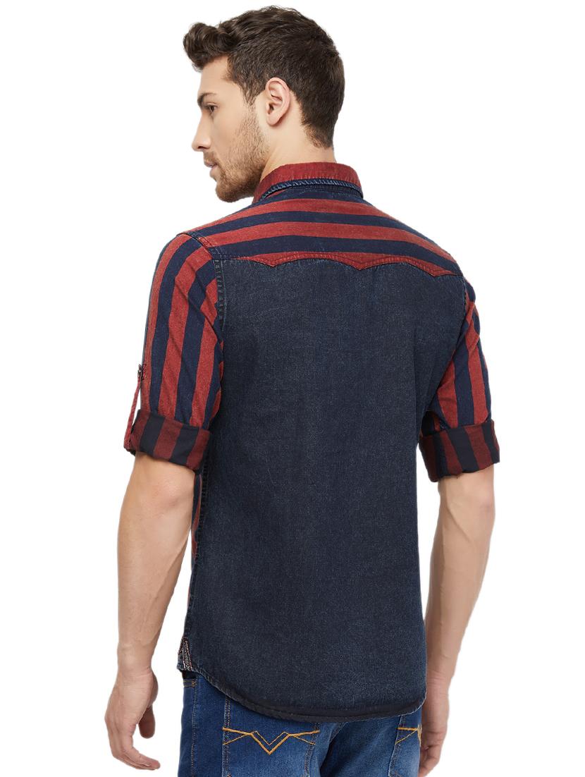 red striped casual shirt - 16960068 - Zoom Image - 3