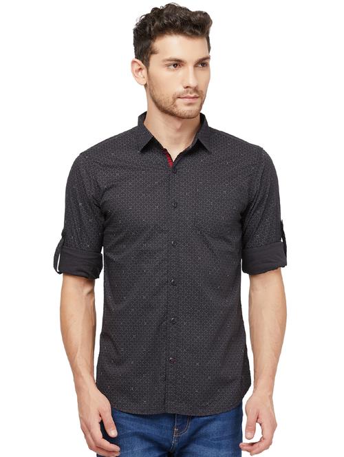 black printed casual shirt - 16960075 - Standard Image - 1