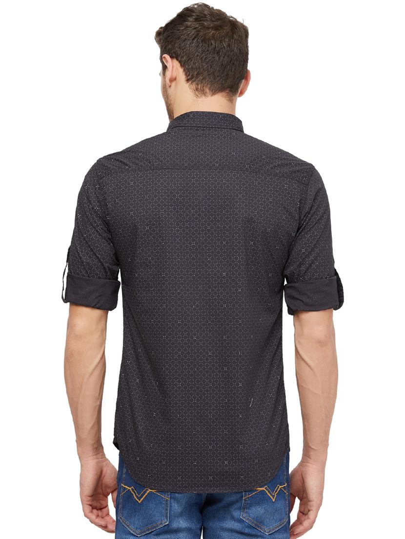 black printed casual shirt - 16960075 - Zoom Image - 3