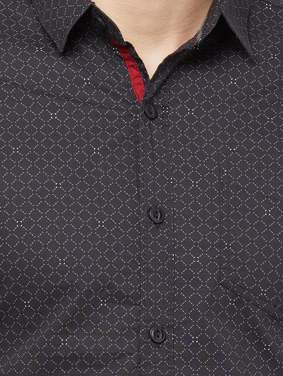 black printed casual shirt - 16960075 - Zoom Image - 5