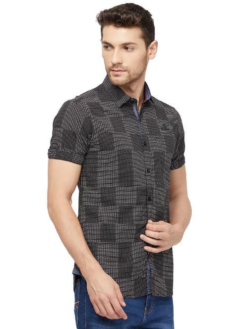 black printed casual shirt - 16960077 - Standard Image - 1
