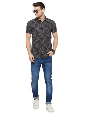 black printed casual shirt - 16960077 - Standard Image - 4