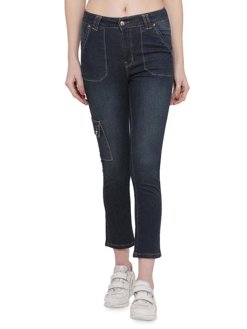 mid rise stone washed jeans - 16960081 - Standard Image - 1