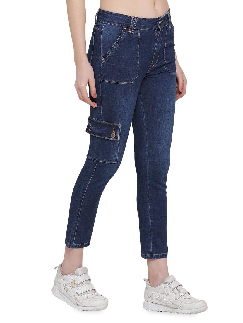 mid rise stone washed jeans - 16960082 - Zoom Image - 2