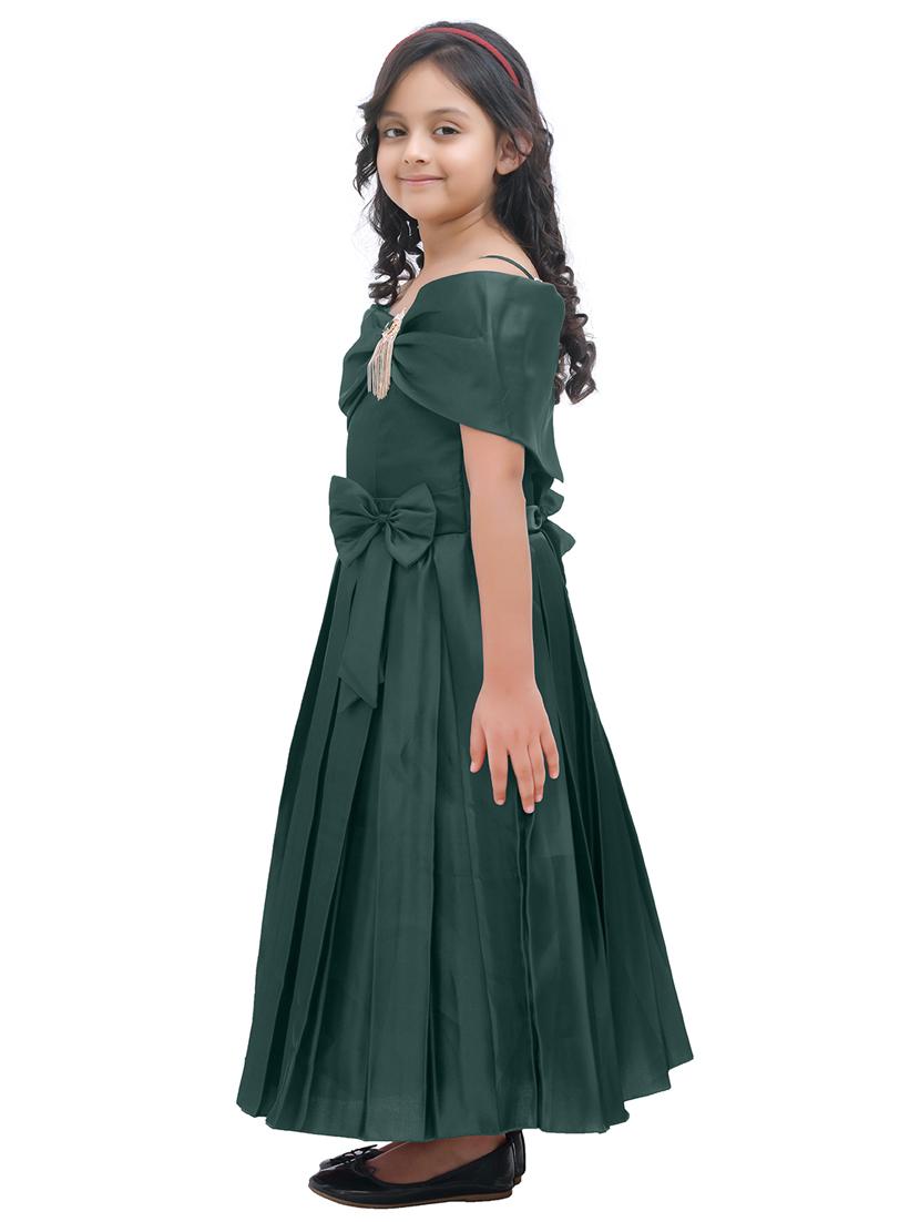 green satin party gown - 16960172 - Zoom Image - 2