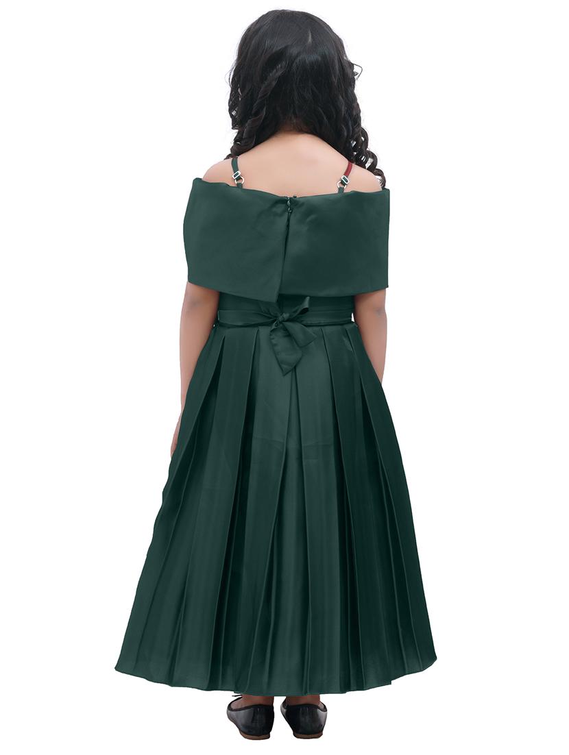 green satin party gown - 16960172 - Zoom Image - 3