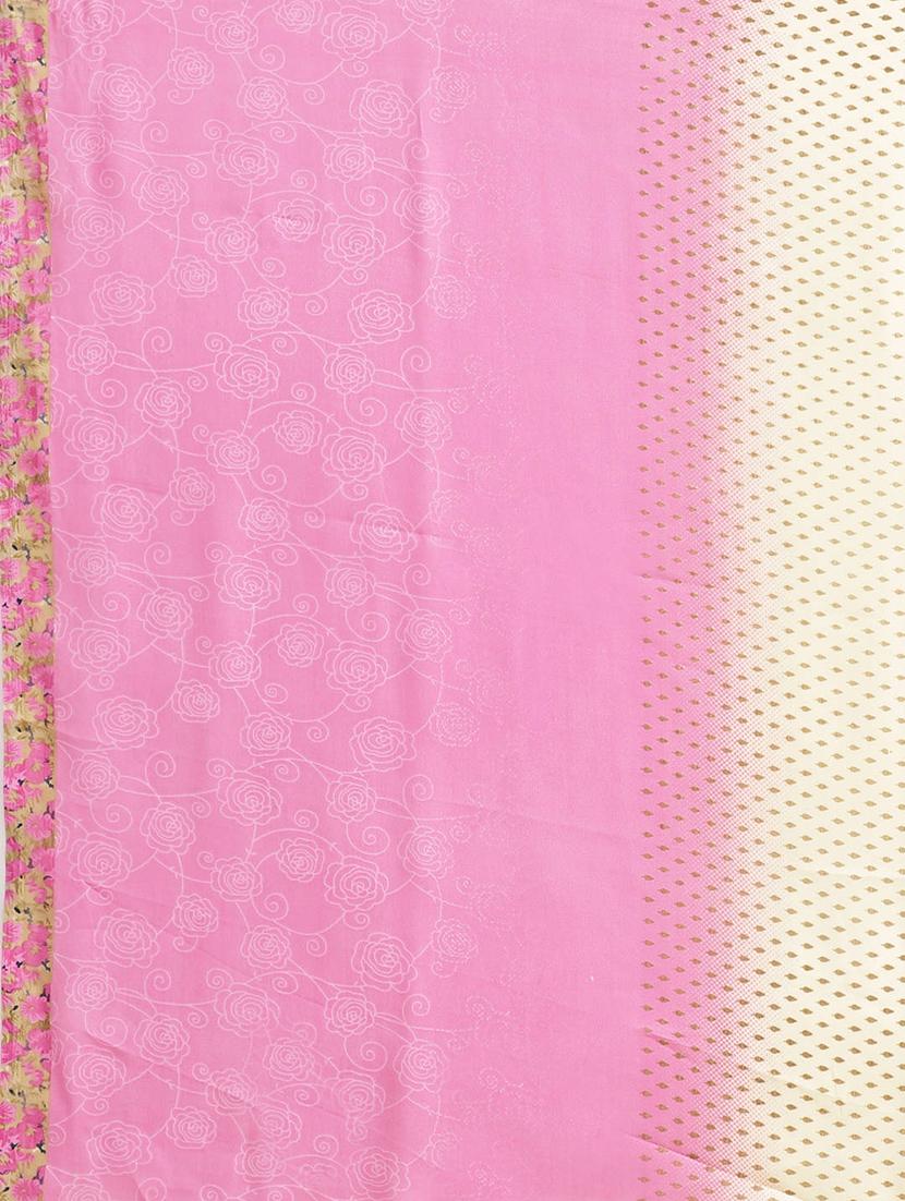 floral printed saree with blouse - 16960244 - Zoom Image - 5