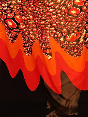 contrast pallu printed saree with blouse - 16960277 - Standard Image - 3