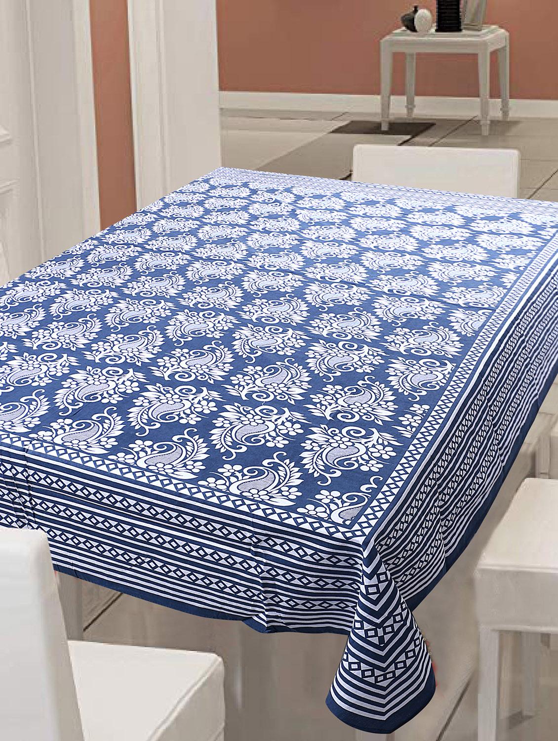 cotton jaipuri print 6 to 8 seater table cloth cover - 16960315 - Zoom Image - 1