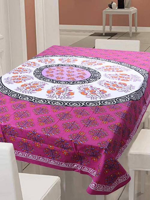 cotton jaipuri print 6 to 8 seater table cloth cover - 16960317 - Standard Image - 1