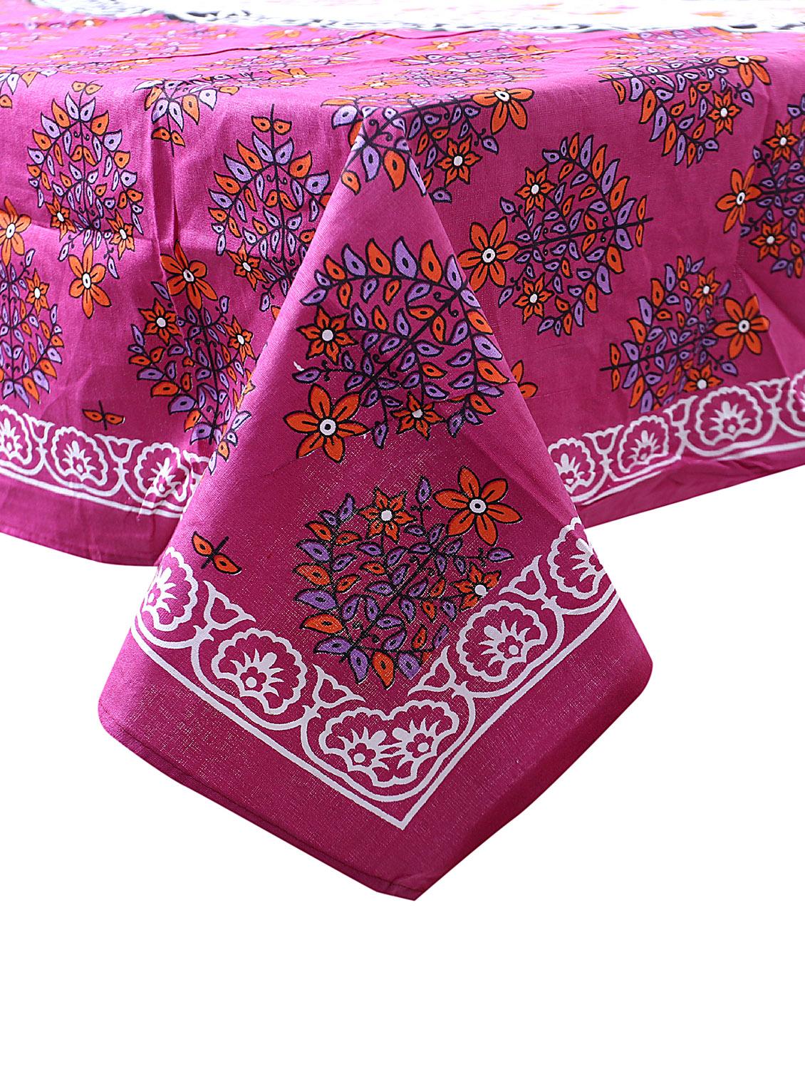 cotton jaipuri print 6 to 8 seater table cloth cover - 16960317 - Zoom Image - 2