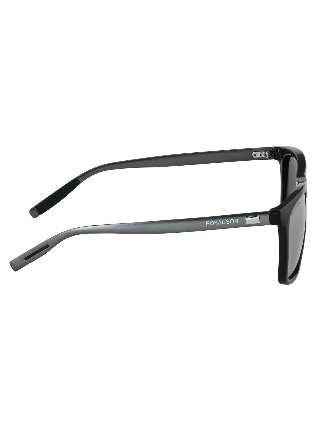 royal son retro square uv protected hd polarized men sunglasses- black - 16960337 - Zoom Image - 3