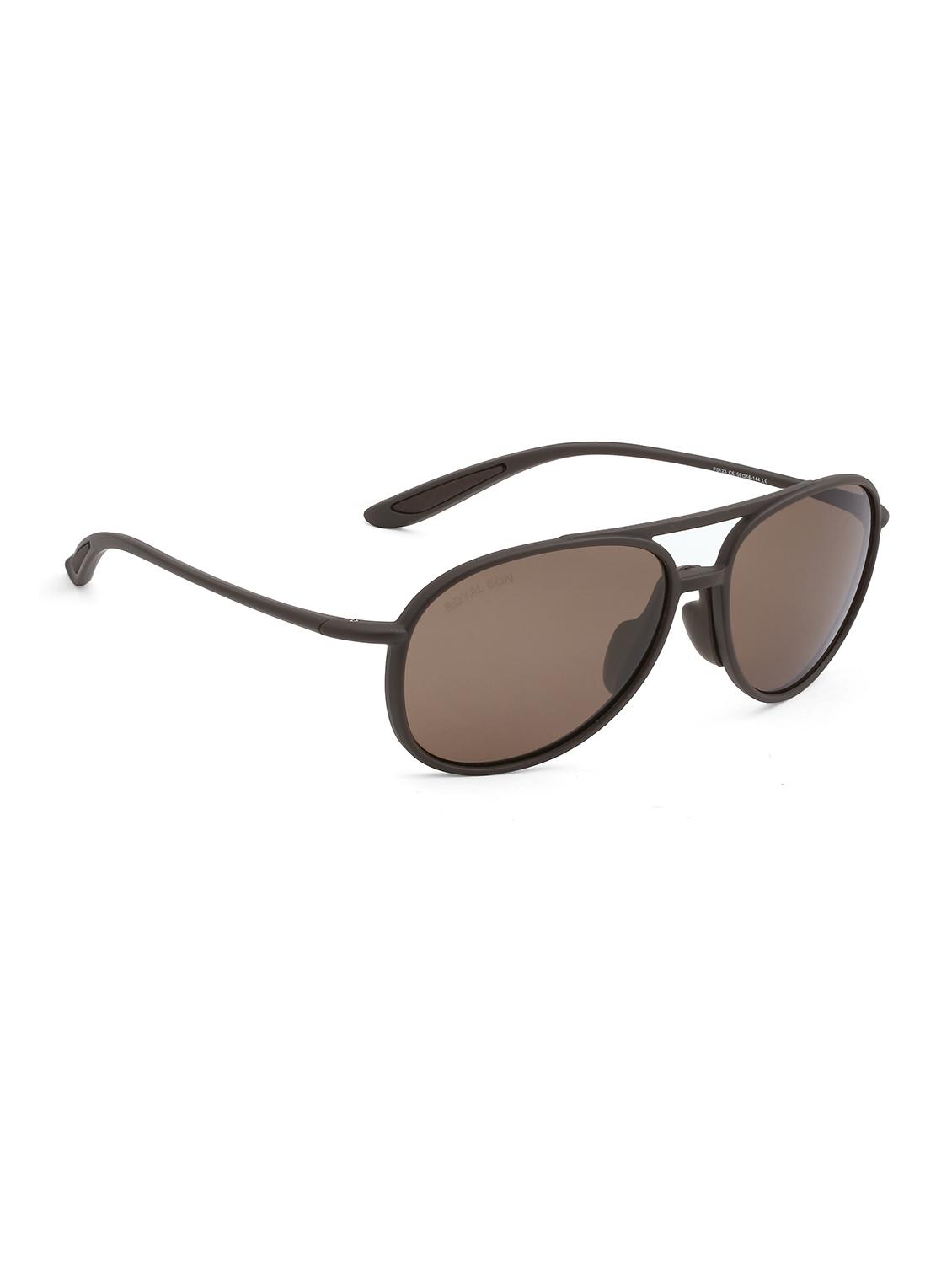 royal son hd polarized tr90 unbreakable aviator men sunglasses - brown - 16960345 - Zoom Image - 2