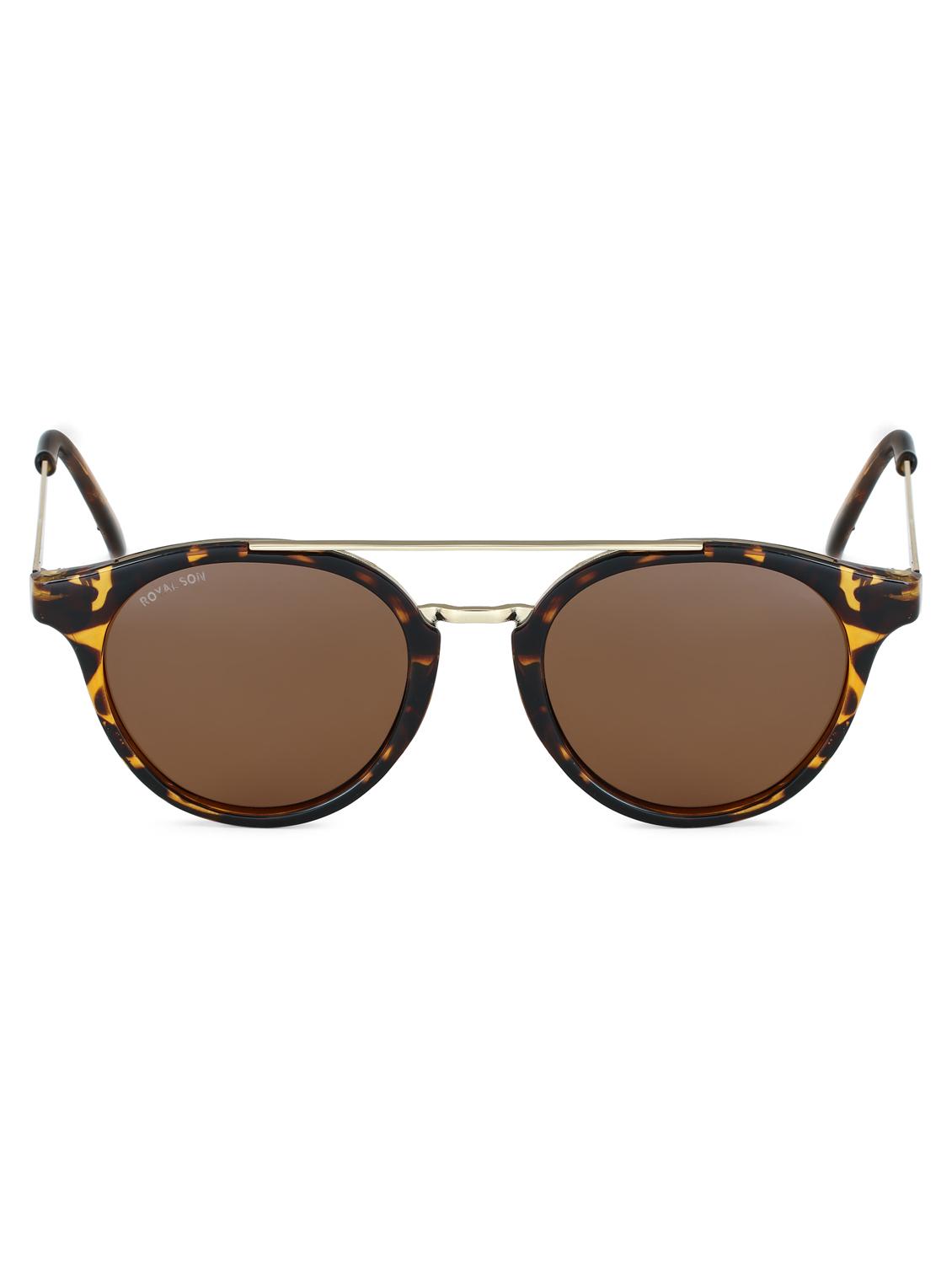 royal son vintage hd polarized sunglasses for men women - brown - 16960354 - Zoom Image - 1