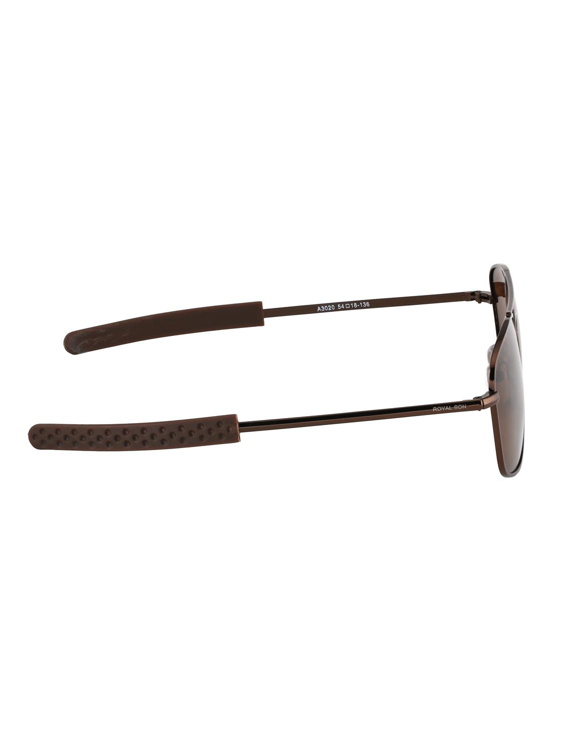 royal son retro square hd polarized sunglasses for men - brown - 16960357 - Zoom Image - 3