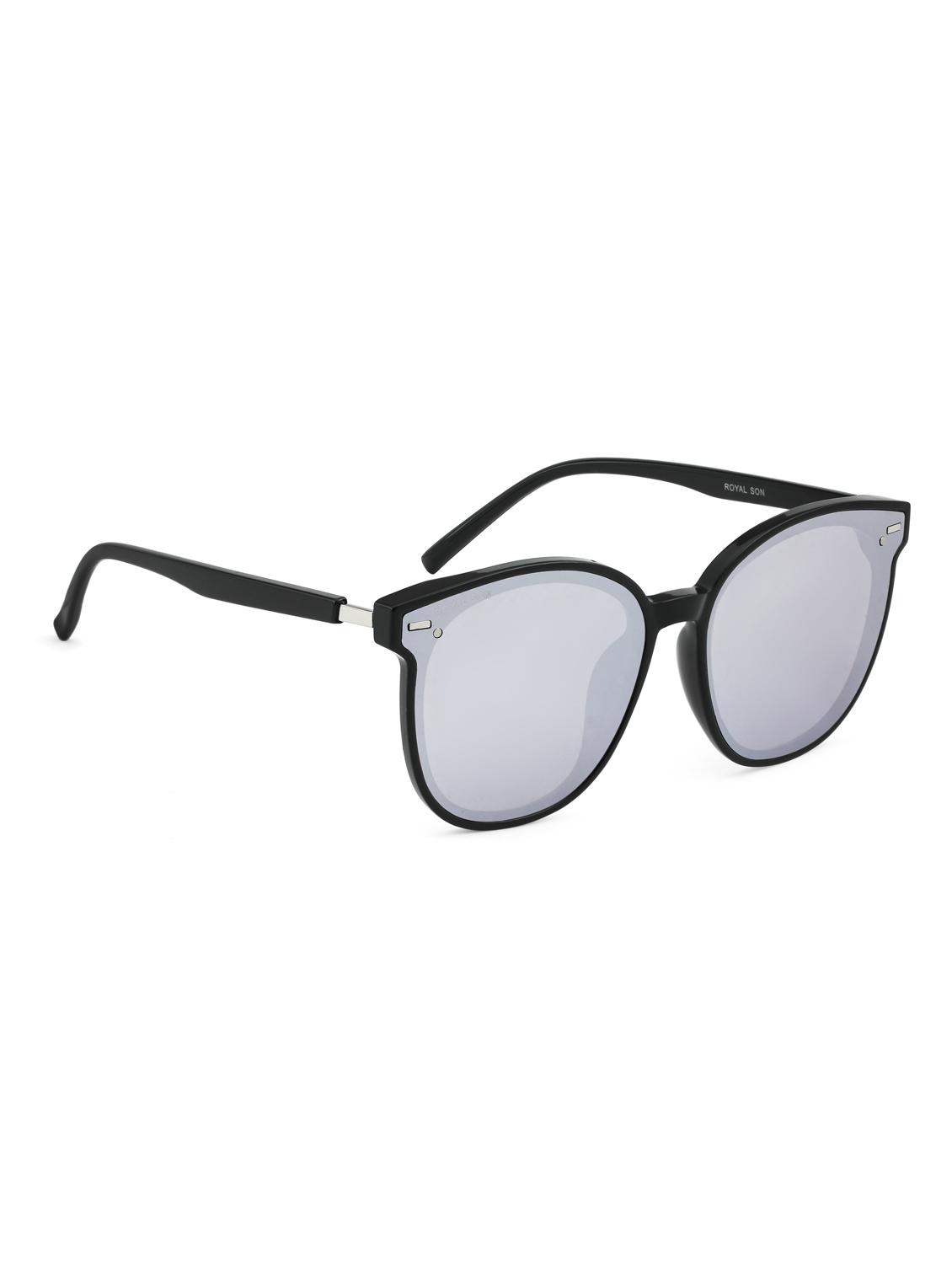 royal son over sized cat-eye women sunglasses - silver mirrored - 16960377 - Zoom Image - 2