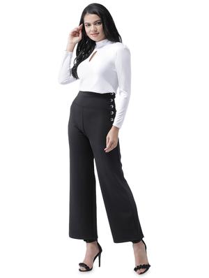 high rise wide leg trouser - 16960389 - Standard Image - 4