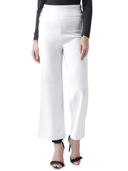 high rise button detail trouser - 16960390 - Very Small Image - 1