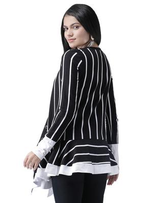 long sleeved striped shrug - 16960397 - Standard Image - 3