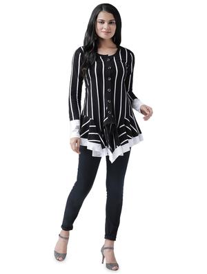 long sleeved striped shrug - 16960397 - Standard Image - 4