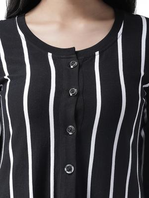 long sleeved striped shrug - 16960397 - Standard Image - 5