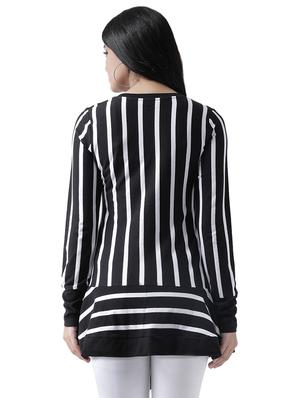 long sleeved striped shrug - 16960398 - Standard Image - 3