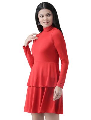 mock neck layered dress - 16960423 - Standard Image - 2