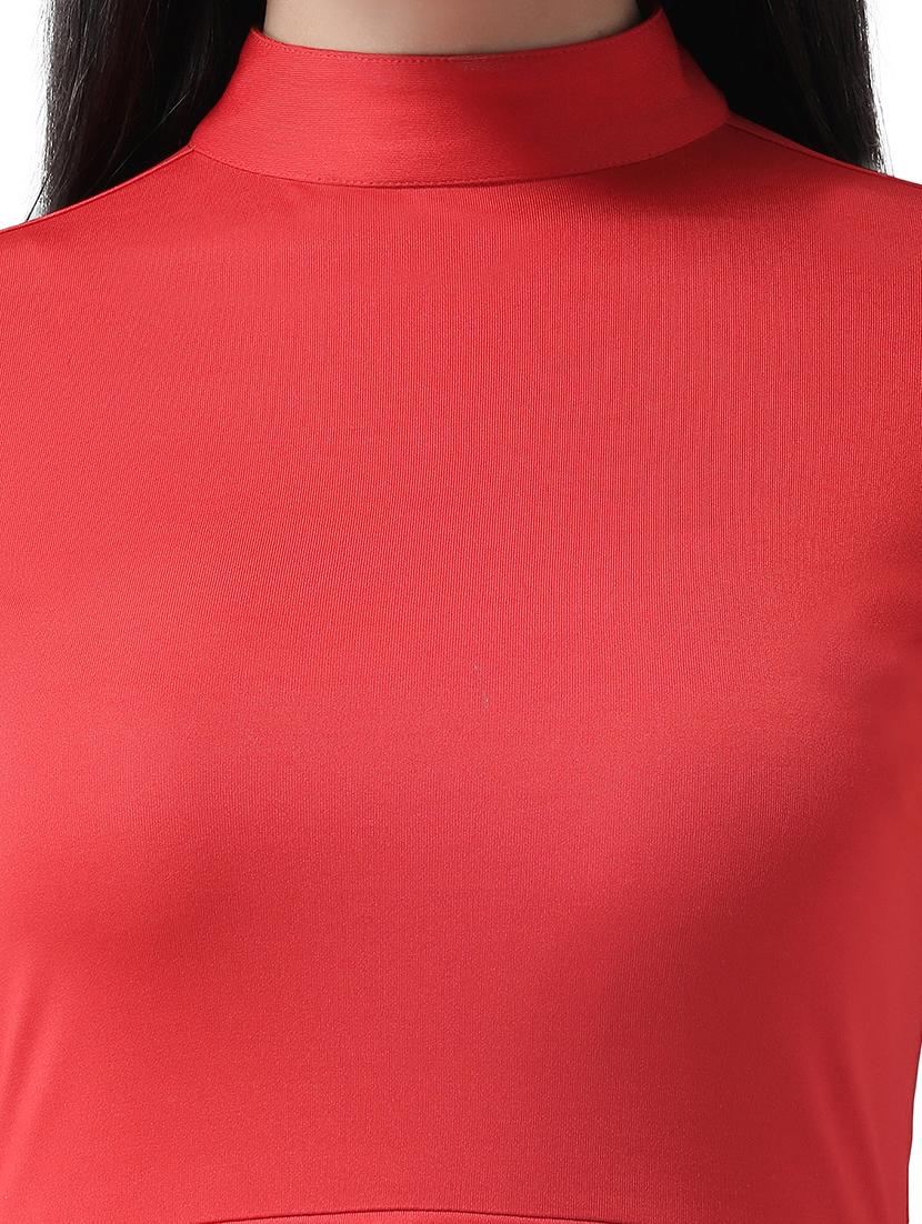 mock neck layered dress - 16960423 - Zoom Image - 5