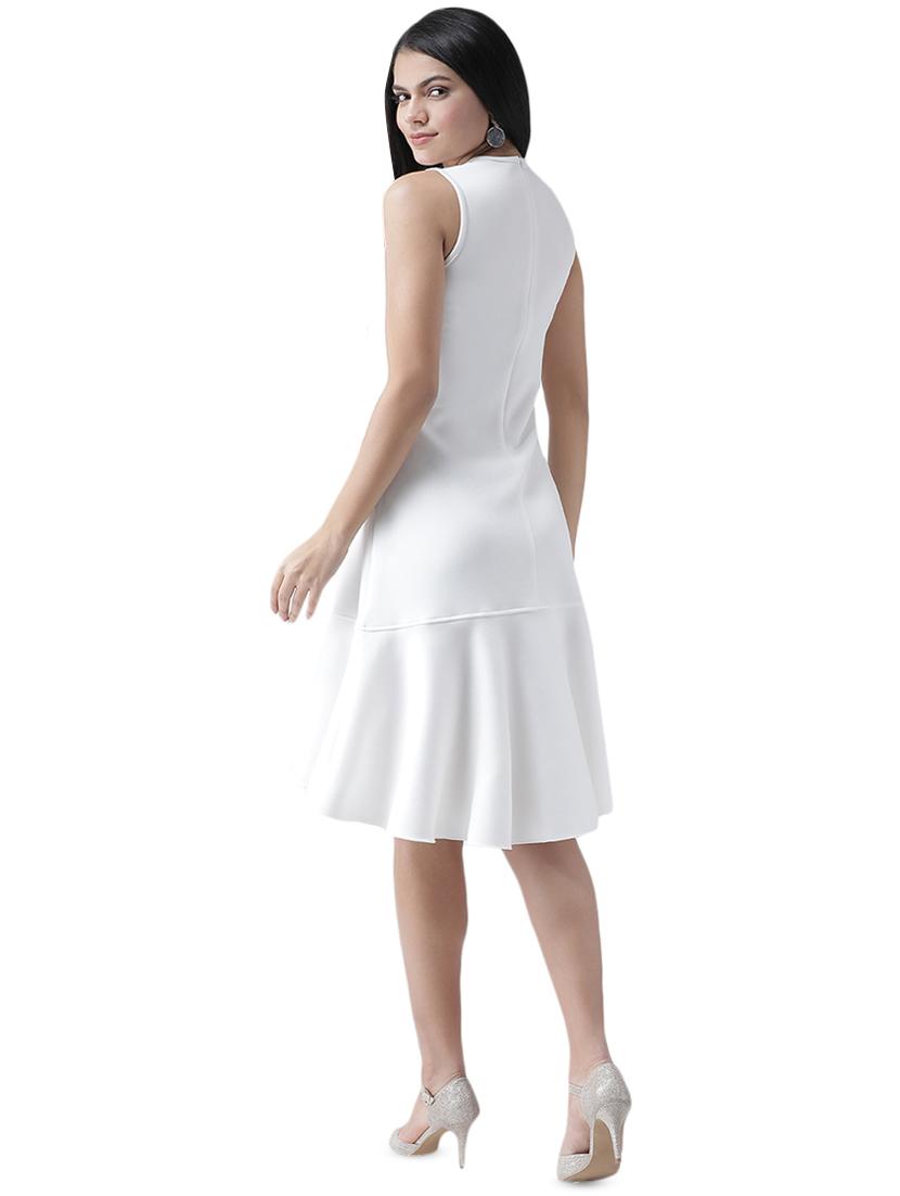 round neck a-line dress - 16960433 - Zoom Image - 3