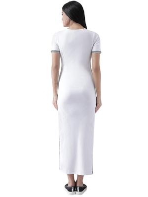 lace up neck maxi dress - 16960440 - Standard Image - 3