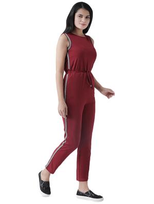 drawstring waist full leg jumpsuit - 16960442 - Standard Image - 2