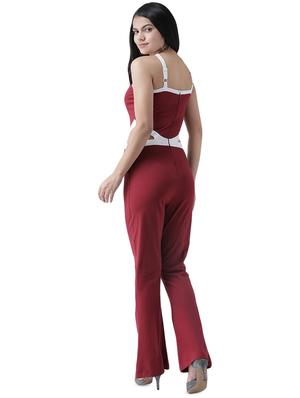 criss cross neck full leg jumpsuit - 16960445 - Standard Image - 3
