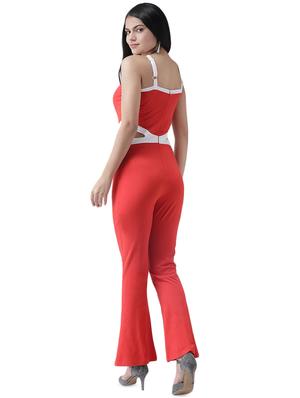 criss cross neck full leg jumpsuit - 16960446 - Standard Image - 3