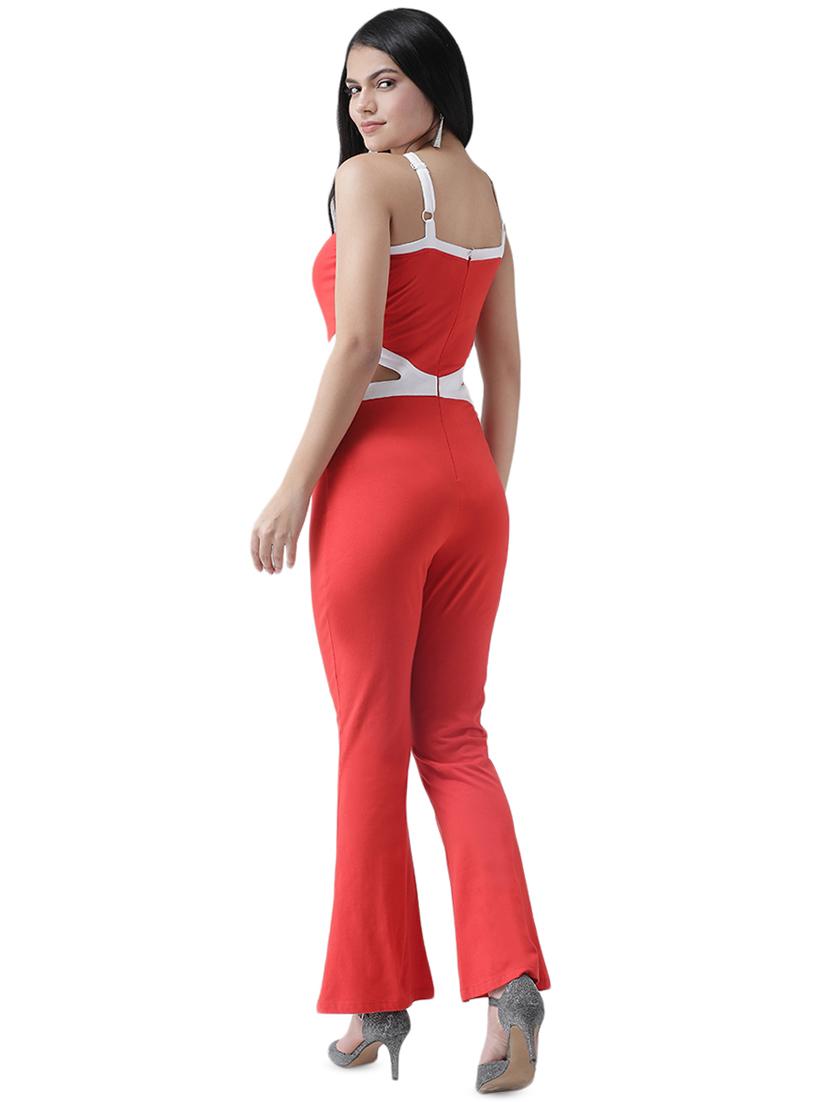 criss cross neck full leg jumpsuit - 16960446 - Zoom Image - 3