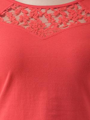 lace panel solid top - 16960456 - Standard Image - 5