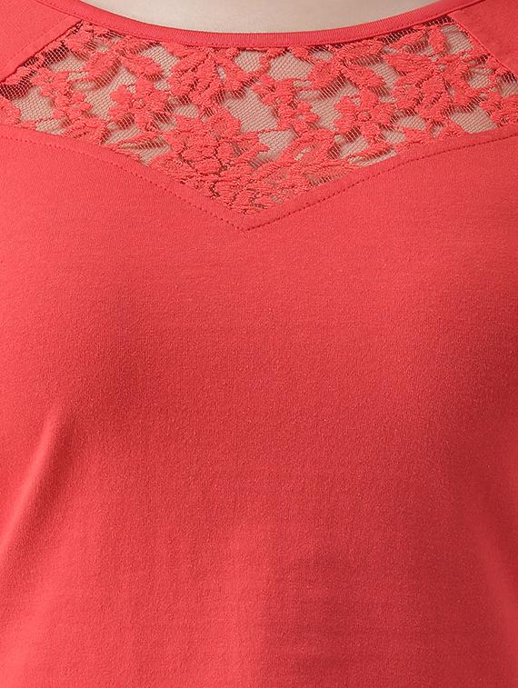 lace panel solid top - 16960456 - Zoom Image - 5