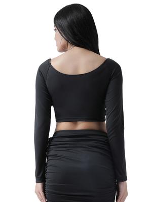 ruched detail crop top - 16960460 - Standard Image - 3