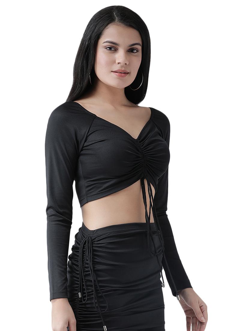 ruched detail crop top - 16960460 - Zoom Image - 2