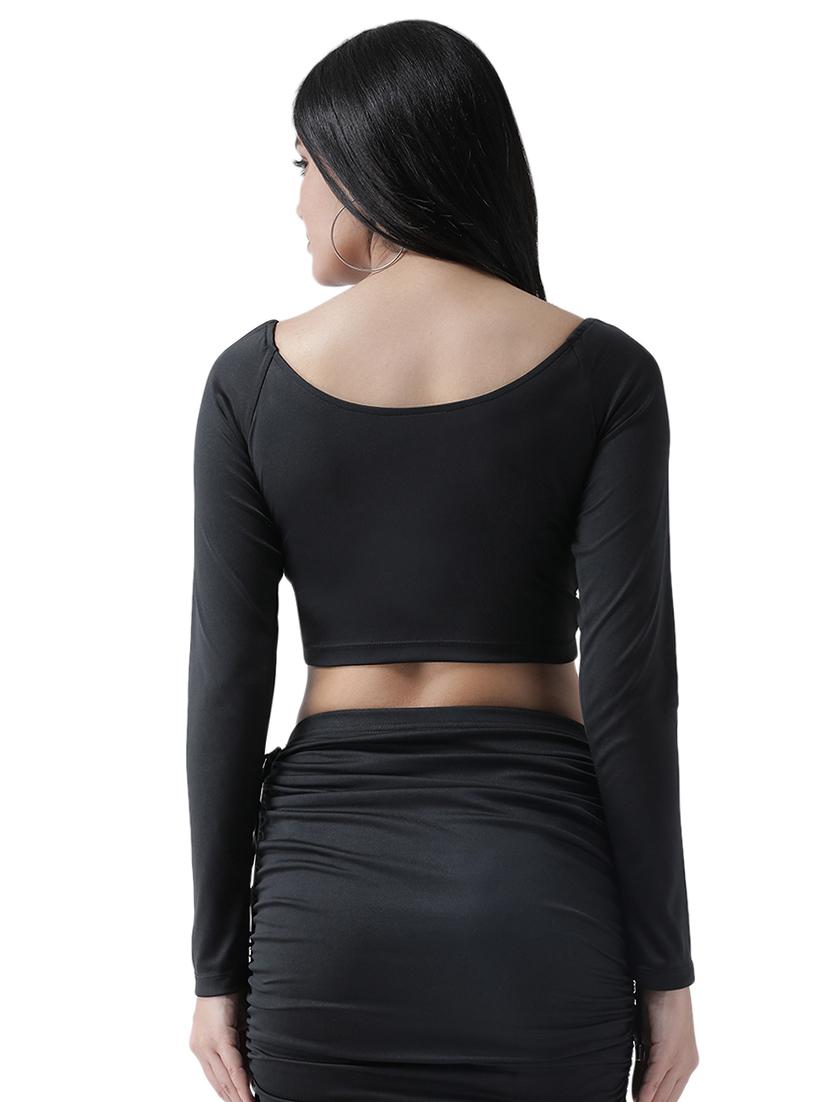 ruched detail crop top - 16960460 - Zoom Image - 3