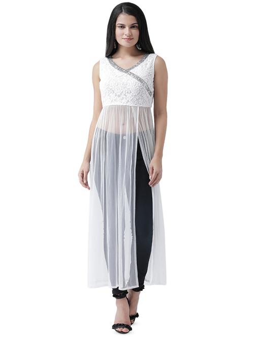 sequin detail sheer tunic - 16960463 - Very Small Image - 1