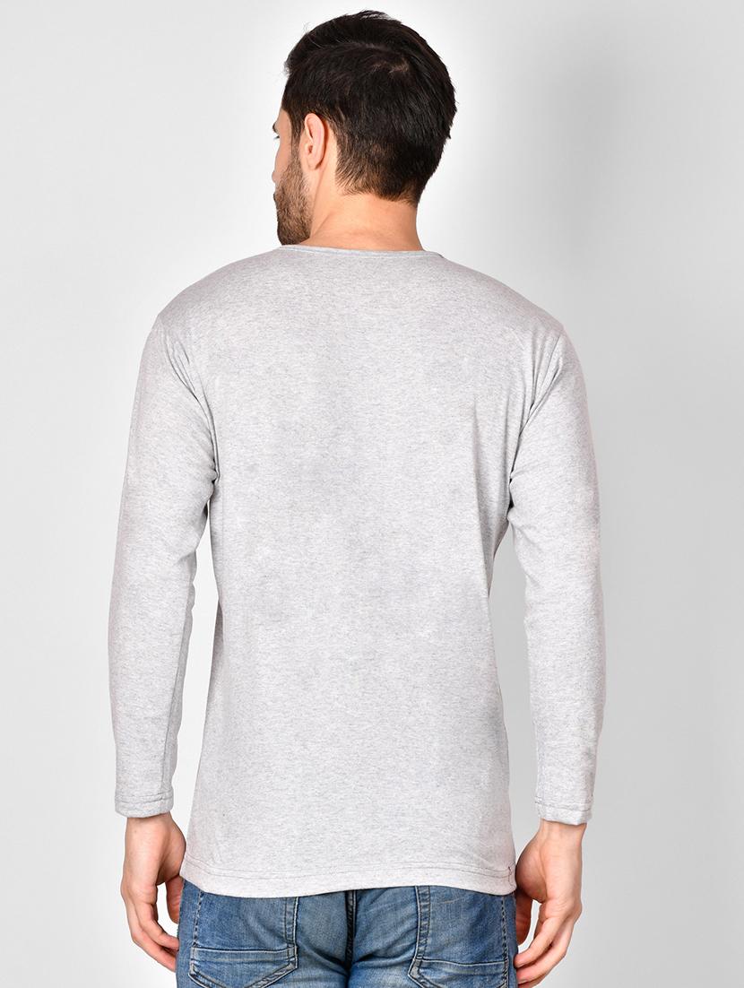 grey solid pocket t-shirt - 16960700 - Zoom Image - 3