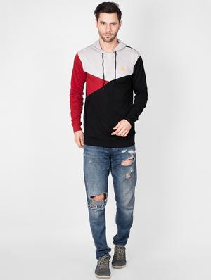 multi colorblock hooded t-shirt - 16960714 - Standard Image - 4