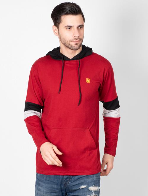 red taped hooded t-shirt - 16960716 - Standard Image - 1