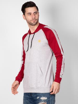 grey color block raglan t-shirt - 16960718 - Standard Image - 2