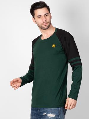 green color block raglan t-shirt - 16960733 - Standard Image - 2